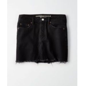 american eagle mini jean skirt!